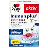 Doppelherz Immun plus Echinacea 8-in-1 Abwehr - Mit Vitamin C, Vitamin D...