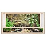 REPITERRA Terrarium aus Holz 120x60x60 cm mit Frontbelüftung aus OSB...