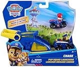 PAW PATROL – Pup Squad Launcher mit Chase und Ryder, 2 Mini Fahrzeuge...