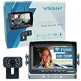 VSG24 7“ Funk Rückfahrsystem Premium PRO HD für Wohnmobil,...