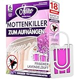 Aviro Kleidermottenfalle – Mottenschutz für Kleiderschrank. 6er Pack...