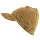 Armycrew RGY Gestreifte Jamaica Rasta Strickmütze - Beige -...