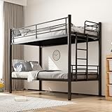 MOHQZA Etagenbett 90x200 - Bunk Bed mit Treppe und Rausfallschutz -...