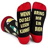 Lavley Wenn Du Das Lesen Kannst Bring Mir Bier Lustig Socken für Frauen...