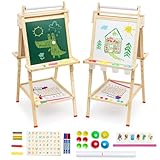 Kinder Staffelei mit Papierrolle Malen Doppelseitiges Whiteboard und...
