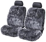 Torrex 2Stk Lammfell-Sitzbezug - kein Patchwork - Vollbezug mit allgemeiner...