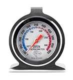 Chef Aid Edelstahl Backofen-Thermometer – Kompatibel mit Umluft-, Gas-,...