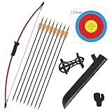 Recurve Bögen Pfeil und Bogen Set für Kinder mit Köcher zum...