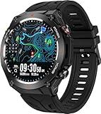 Smartwatch Herren Damen GPS Laufuhr Herren Militär Uhr mit Kompass...