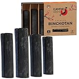 KAMPAI Aktivkohle für Wasser, 4 Stück, Filter 2,5 l bis 3 l, Binchotan,...