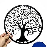 Yuzhuo Metall Baum des Lebens Wanddekoration Silhouette Kunst für Geschenk...