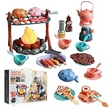 Lagerfeuer-Spielset mit 45 Realistischen Grillzubehörteilen Falschen...