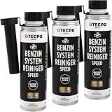 TECPO 3x Benzin-System-Reiniger, 300ml Benzinreiniger Ester Benzin Reiniger...