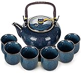 Webao Tee Set Chinesische Teeservice aus Keramik, 600ml Teekanne und 6...