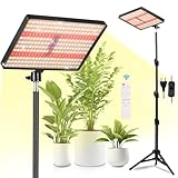 MICCYE Pflanzenlampe LED mit Ständer UV-IR Vollspektrum 286 LEDs Grow...