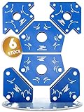 Adlerfokus 6x Schweißmagnet Set [KRAFTVOLL] Schweißwinkel Set mit 11,3 KG...