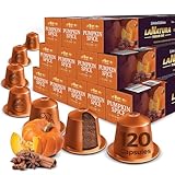 KÜRBIS Kaffee, 120 Kaffeekapseln kompatibel mit Nespresso Maschinen,...