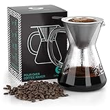 Coffee Gator Kaffeebereiter (400 ml) - Pour Over Kaffeebrüher für...