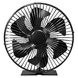 JossaColar Ofenventilator Kaminventilator mit Lüfterschutz | 6 Klingen...