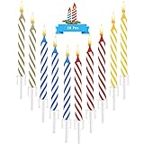 Magic Relight Geburtstagskerzen, 20 Stück Fun Prank Kit Kuchen Tricks und...