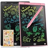 [2 STÜCKE] LCD Schreibtafel 12 Zoll, Genialba Buntes LCD Schreibtablett,...