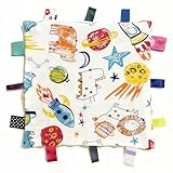 G-Tree Bunte Taggy Sicherheit Decke, Soft-Touch-Komfort-Decke mit Tag für...