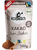 koawach Bio Backkakao Kakaopulver versch. Größen – ohne Koffein, vegan,...
