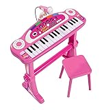 Simba 106830690 - My Music World Girls Standkeyboard, 31 Tasten, Licht und...