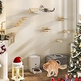 YITAHOME 7PCS Kletterwand Katzen, Hölzerne Katzenwandmöbel,...