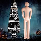 Halloween Gruselig Leiche Deko, Aufblasbarer Horror Leichensack Prop, mit...