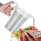 750 ML Edelstahl Thermo Sauciere: Sauciere Soßenkanne mit Klappdeckel und...