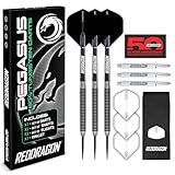 RED DRAGON Pegasus 24 Gramm-Professionelles Tungsten-Steeltip-Dart-Set mit...