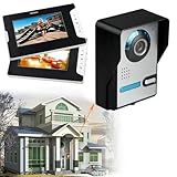 TESUGN Video Türsprechanlage, Türklingel mit Kamera und 7''Monitor, Video...