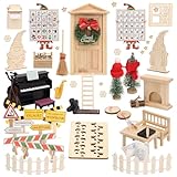 EIKEJI Wichteltür Set, 98PCS Wichtel Zubehör Weihnachten, Wichtel...