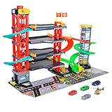 Dickie Toys - 4-stöckiges Parkhaus für Kinder ab 3 Jahre (87x52 cm) mit...