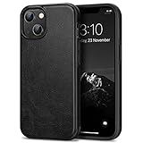 TENDLIN Kompatibel mit iPhone 14 Hülle, Leder und TPU Silikon Hybrid...