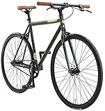 BIKESTAR Singlespeed 700C 28 Zoll City Stadt Fahrrad Fixie | 53 cm Rahmen...