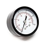 Wiltec Druckanzeige für Druckbehälter, 54 x 49 x 54 mm, Manometer axial...