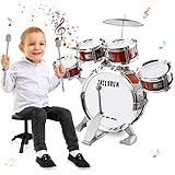 m zimoon Kinder Schlagzeug Schlagwerk Drumset, Jazztrommel Kleinkind...