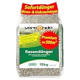 versando 10kg Rasendünger Herbst bis 500m²: verdrängt Moos und Unkraut...