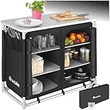 tectake® Faltbare Reiseküche, Camping Küche, Camping Zubehör...