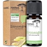 rooted.® BIO Zitronengrasöl [100% NATURREIN] - Echtes Lemongras -...