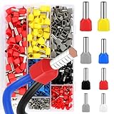 750 Stück Zwillingaderendhülsen Set, Twin Aderendhülsen Set 0.5mm² - 10...