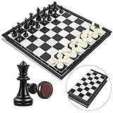 Peradix Schachspiel Magnetischem Einklappbar Schachbrett Schach für Kinder...