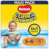 Huggies Little Swimmers Schwimmwindeln Gr.5/6 (12-18 kg), 1 Packung mit 19...