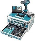 Makita DHP482RFX9 Schlagbohrschrauber 18V / 3,0 Ah, 2 Akkus plus Ladegerät...