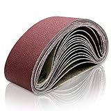 AOKITO Schleifbänder, 75 x 533 mm Schleifband Set je 3 x Korn...