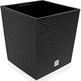 DEUBAŽ Blumentopf 35L 32x32x33cm Rato Low Innentopf Mit Griffen Wetterfest...