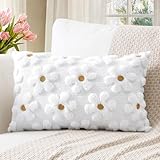 Artscope 1er Set Wolle Blumen Kissenbezug Weicher Plüsch Kurzer Wollsamt...