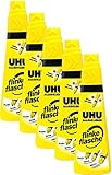 UHU 46315 - Alleskleber flinke Flasche 90 g (5, 90g Flasche)